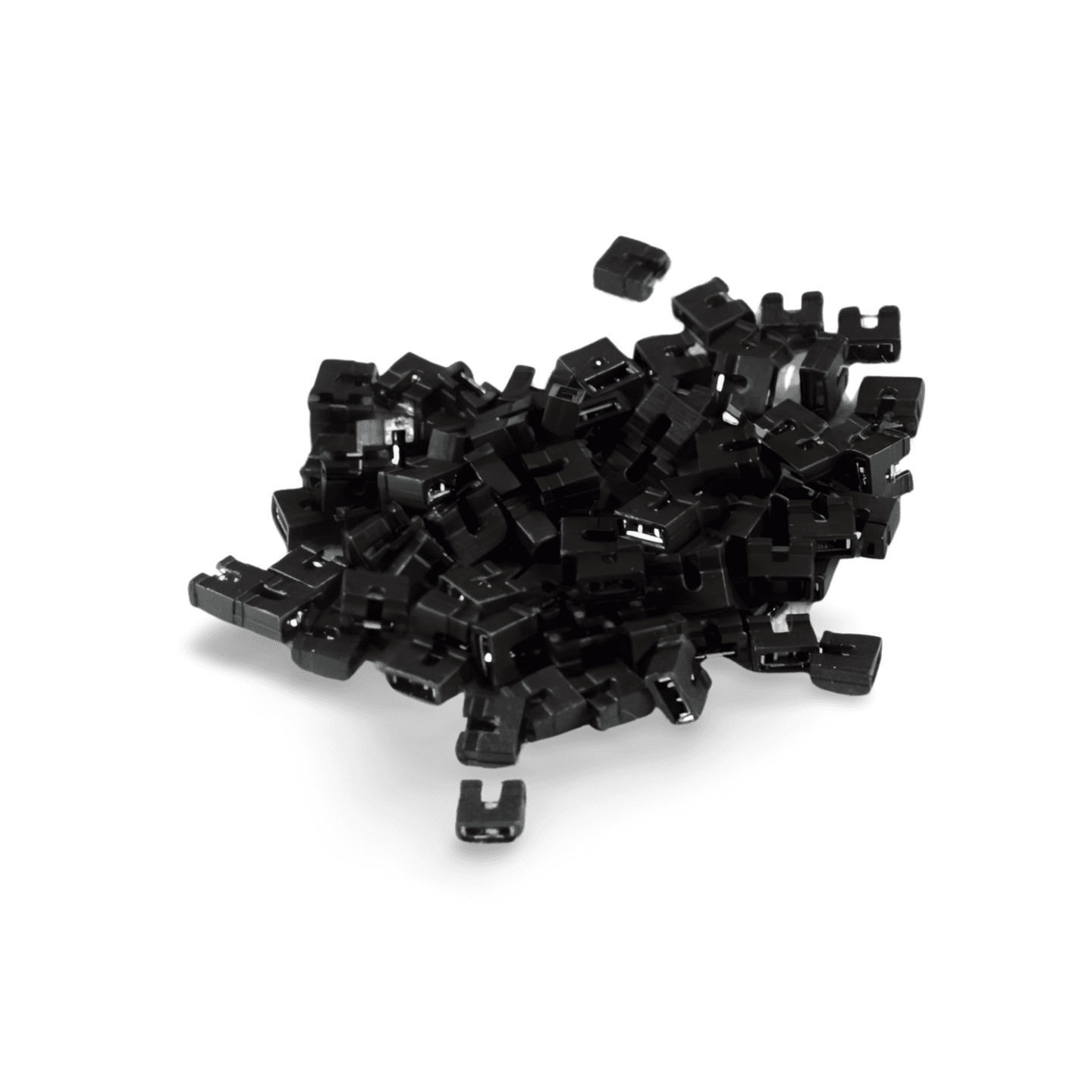 100 Pack Laptop Hard Drive Micro Jumpers 2mm 2 Pin black
