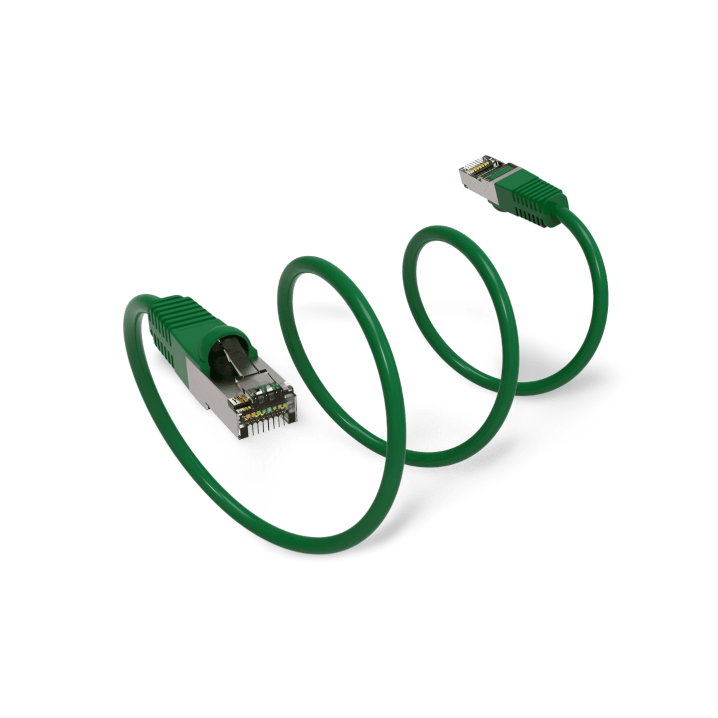 10ft Cat5e Snagless Shielded (FTP) Network Patch Cable green