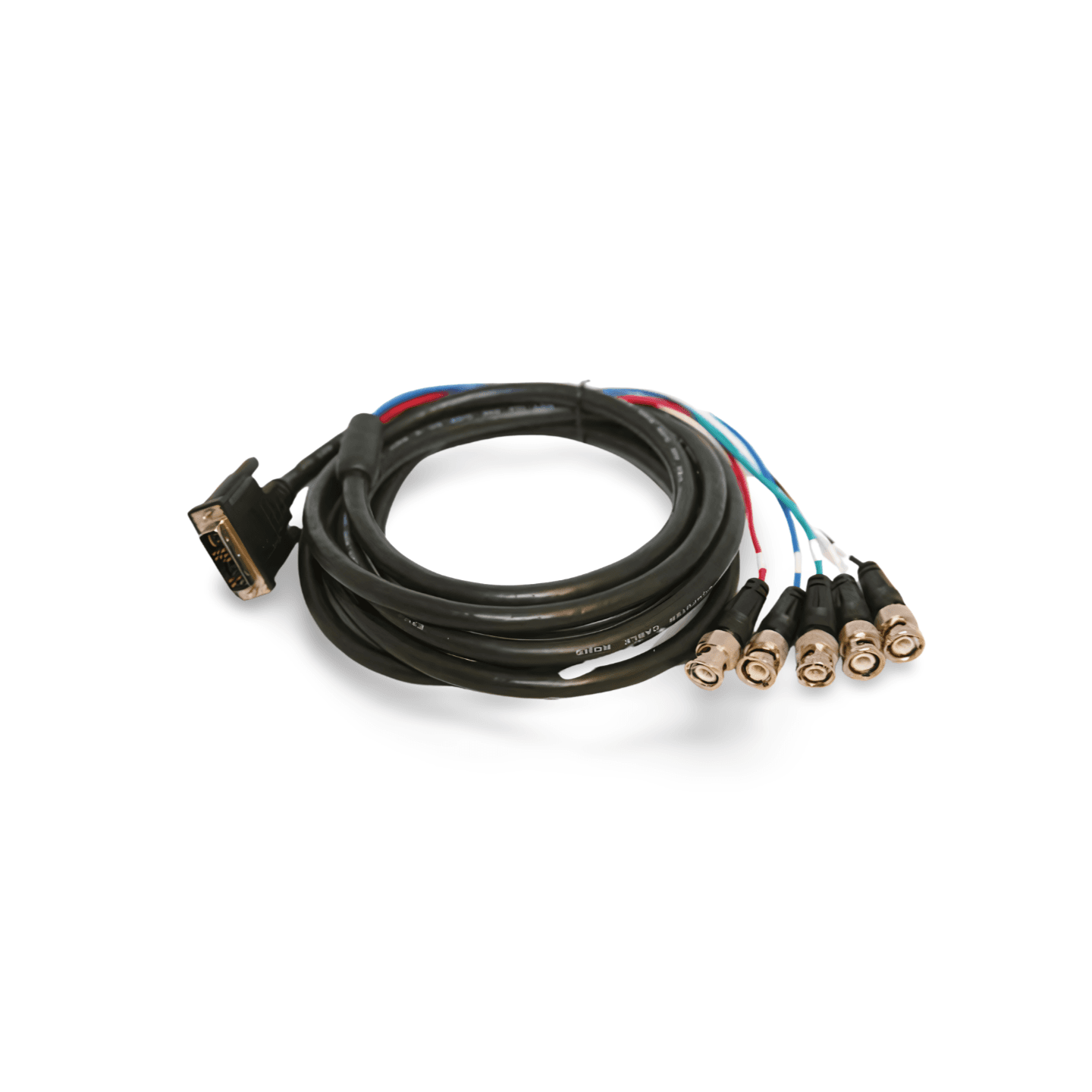 10ft DVI A to 5 BNC Cable Ferrite black