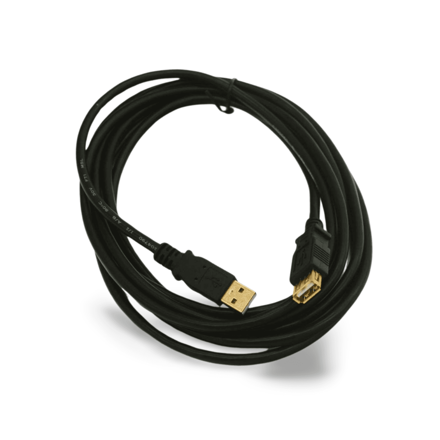 10ft USB 2.0 Extension Cable A Male to A Female 20 AWG black