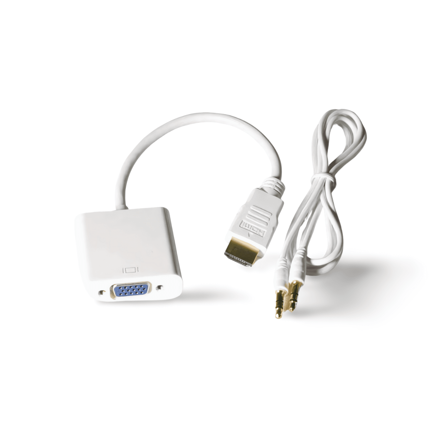 1in HDMI to SVGA Adapter with Audio white