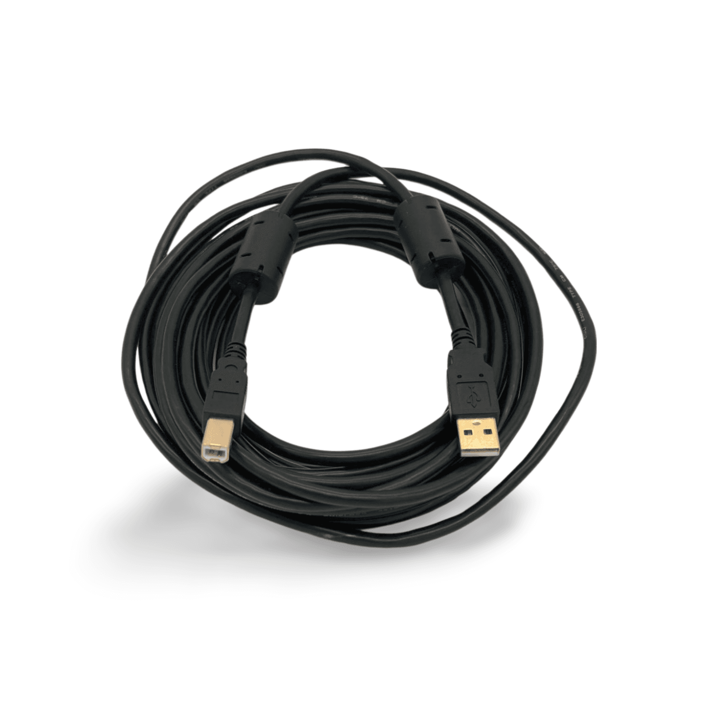 20ft USB 2.0 Computer Cable Type A Male to Type B Male black