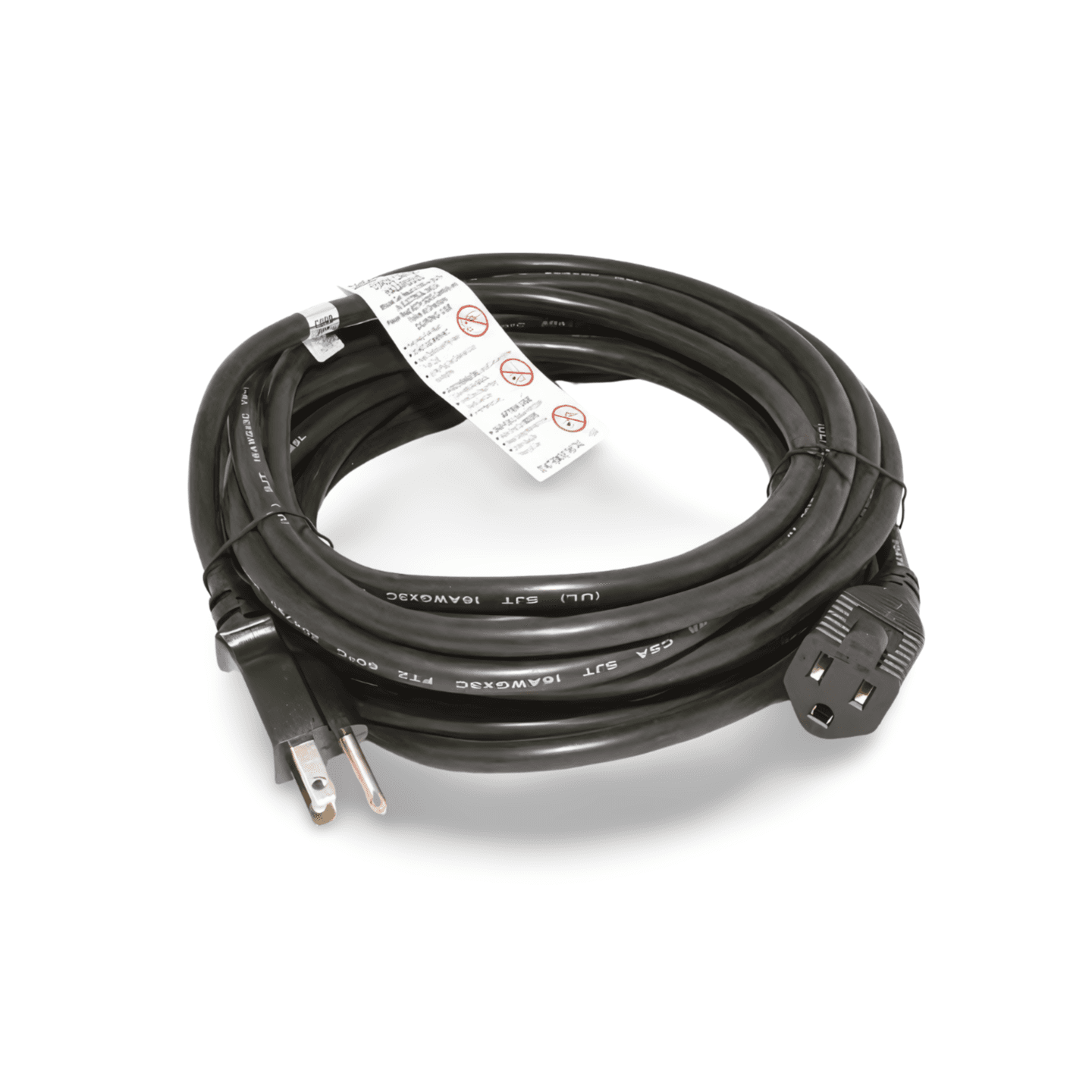 25ft Power Extension Cord 16 AWG black