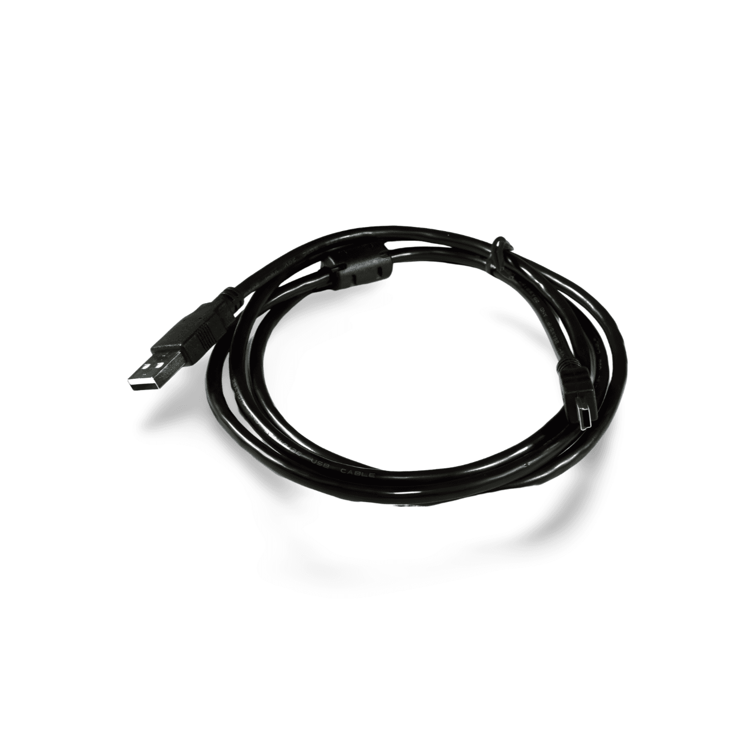 3 4ft USB Mini B Cable with Ferrite D1F black