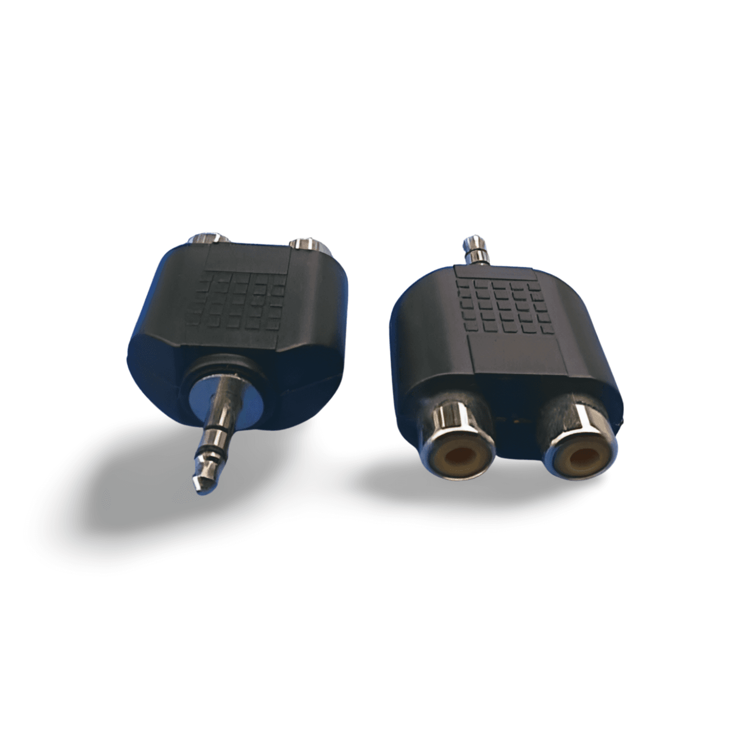3.5mm Stereo Jack Male to 2 RCA Female Adapter black