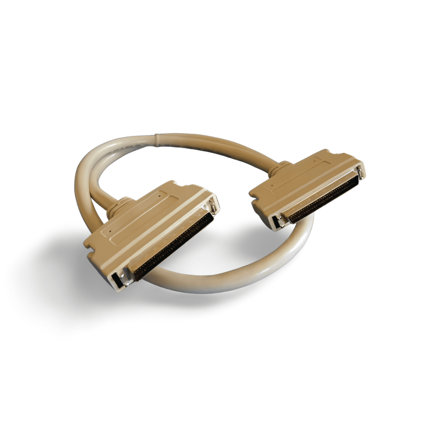 3ft SCSI III HPDB68 Male Latch to SCSI III HPDB68 Male Latch beige