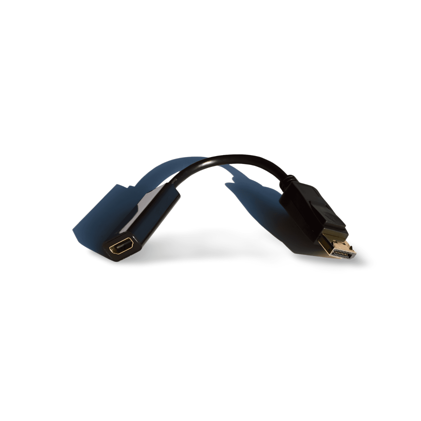 3in DisplayPort to HDMI Adapter Converter black