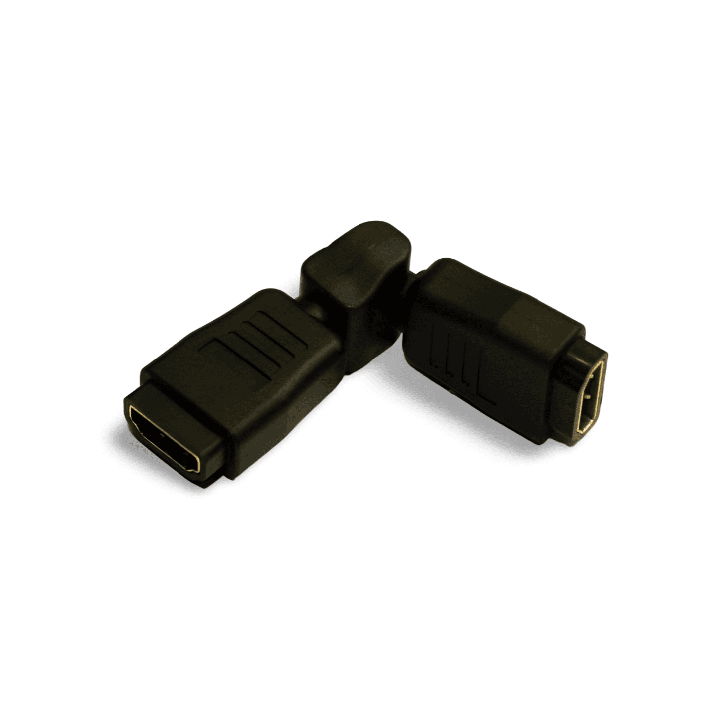 3in HDMI Coupler Female to Female Swivel black