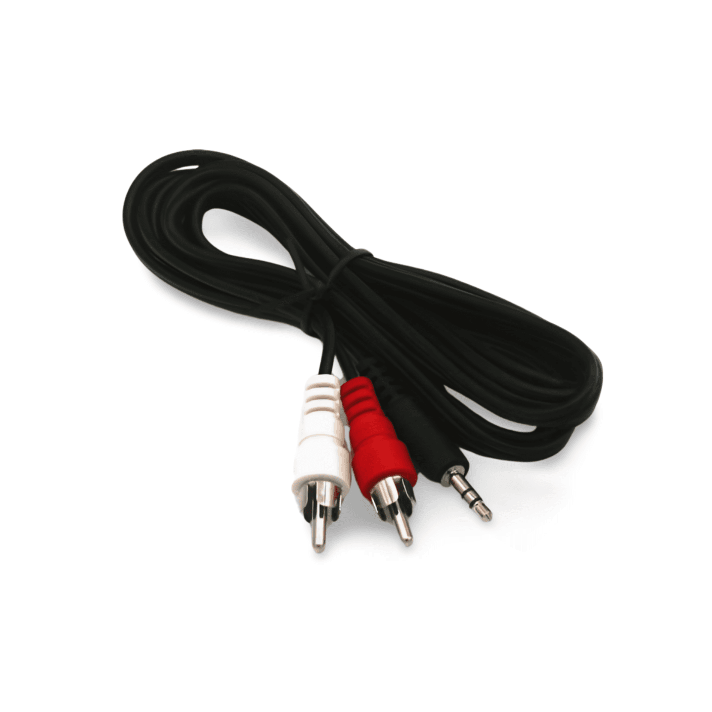 6ft 3.5mm Stereo Jack Male to Dual RCA Male Audio Cable black