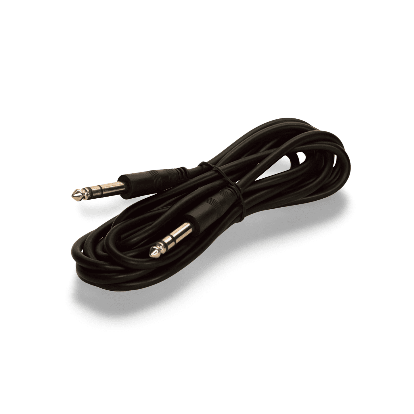6ft 6.3mm Stereo Plug Plug Male to Male TRS 1/4 black