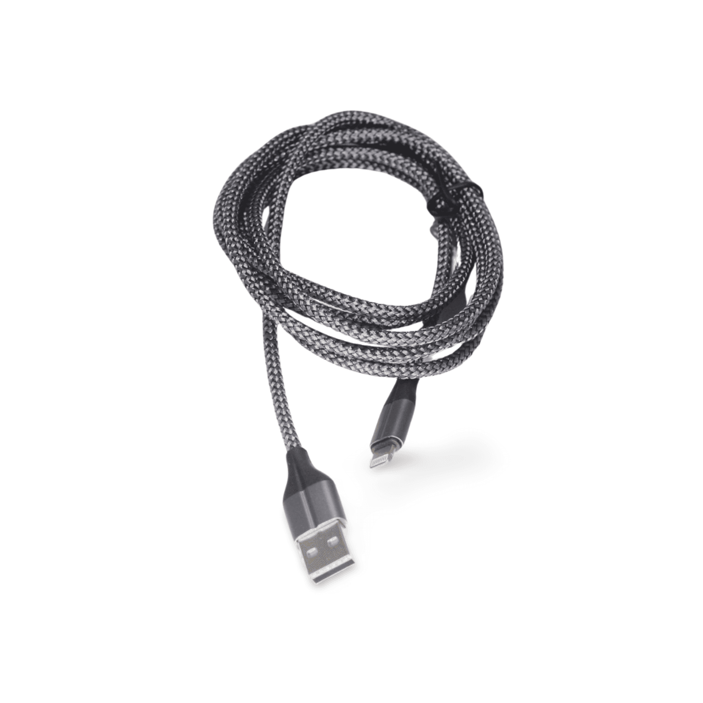 6ft Braided iPhone Lightning USB Cable grey