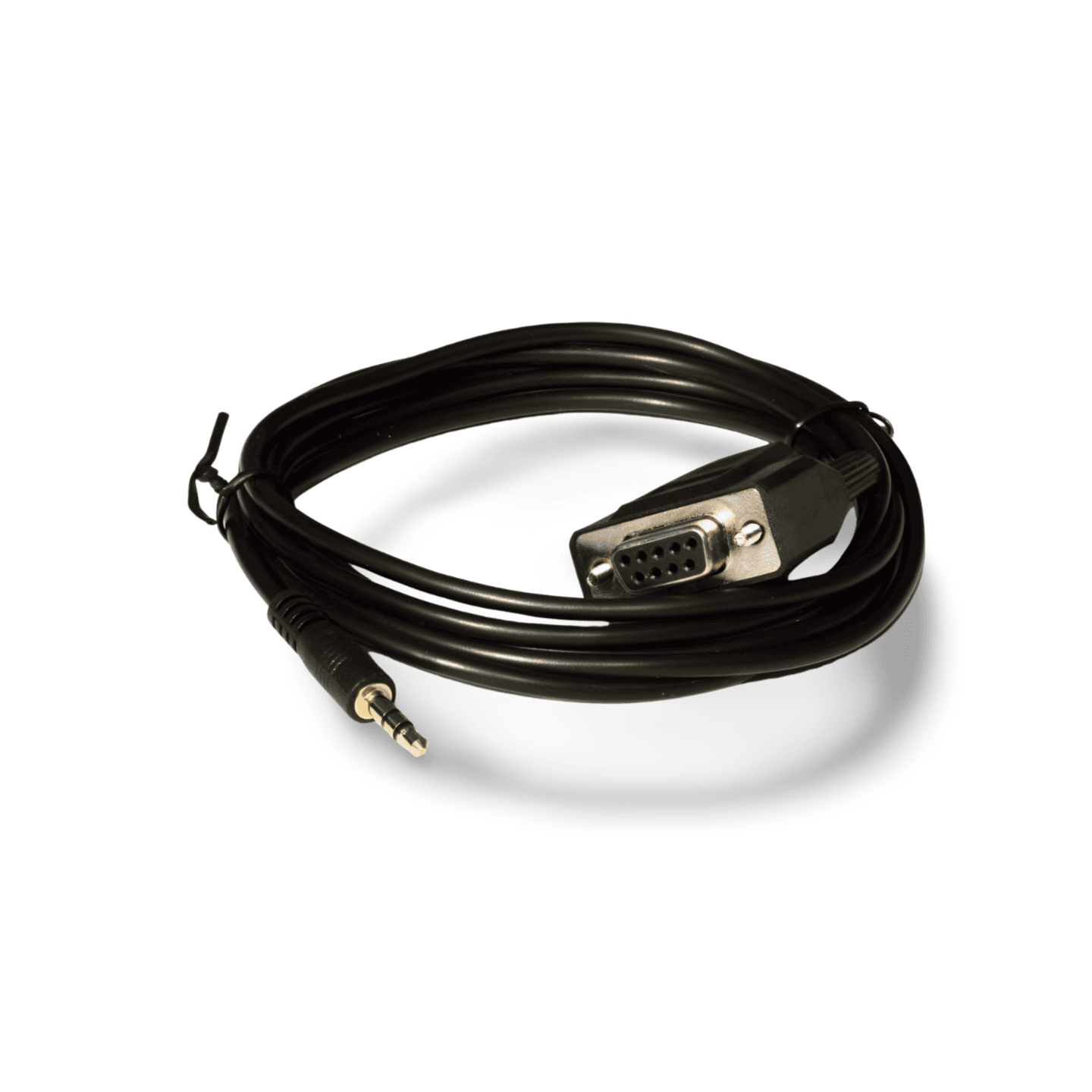6ft DB9 Female to 3.5mm TRS Serial Cable black