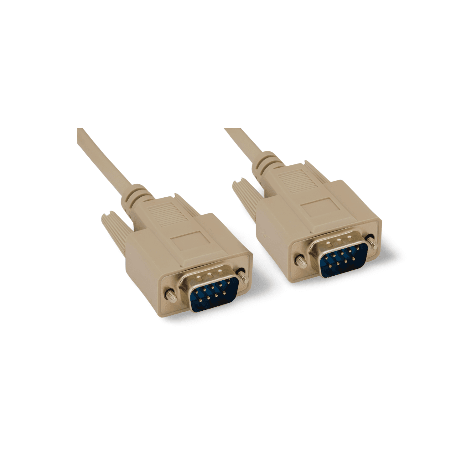 6ft DB9 Male to DB9 Male Serial Cable beige