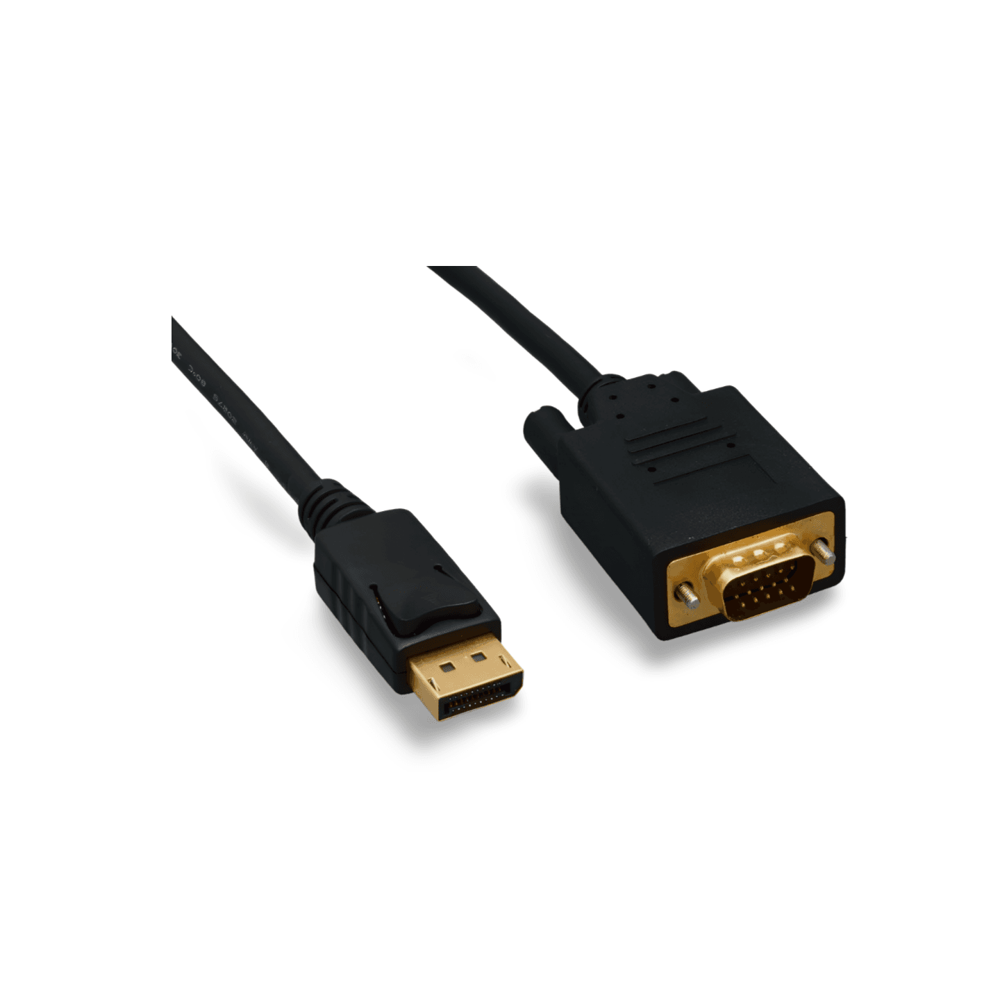 6ft DisplayPort to VGA Cable black