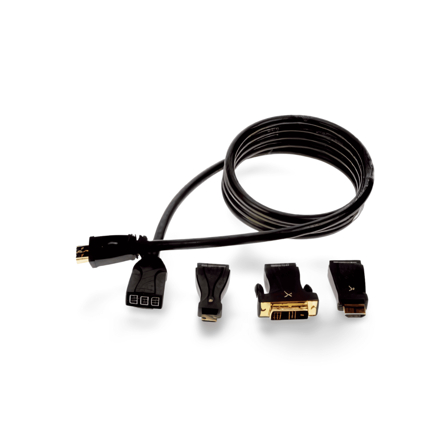 6ft GXQH 06 HDMI Cable Adapter Kit GoldX black