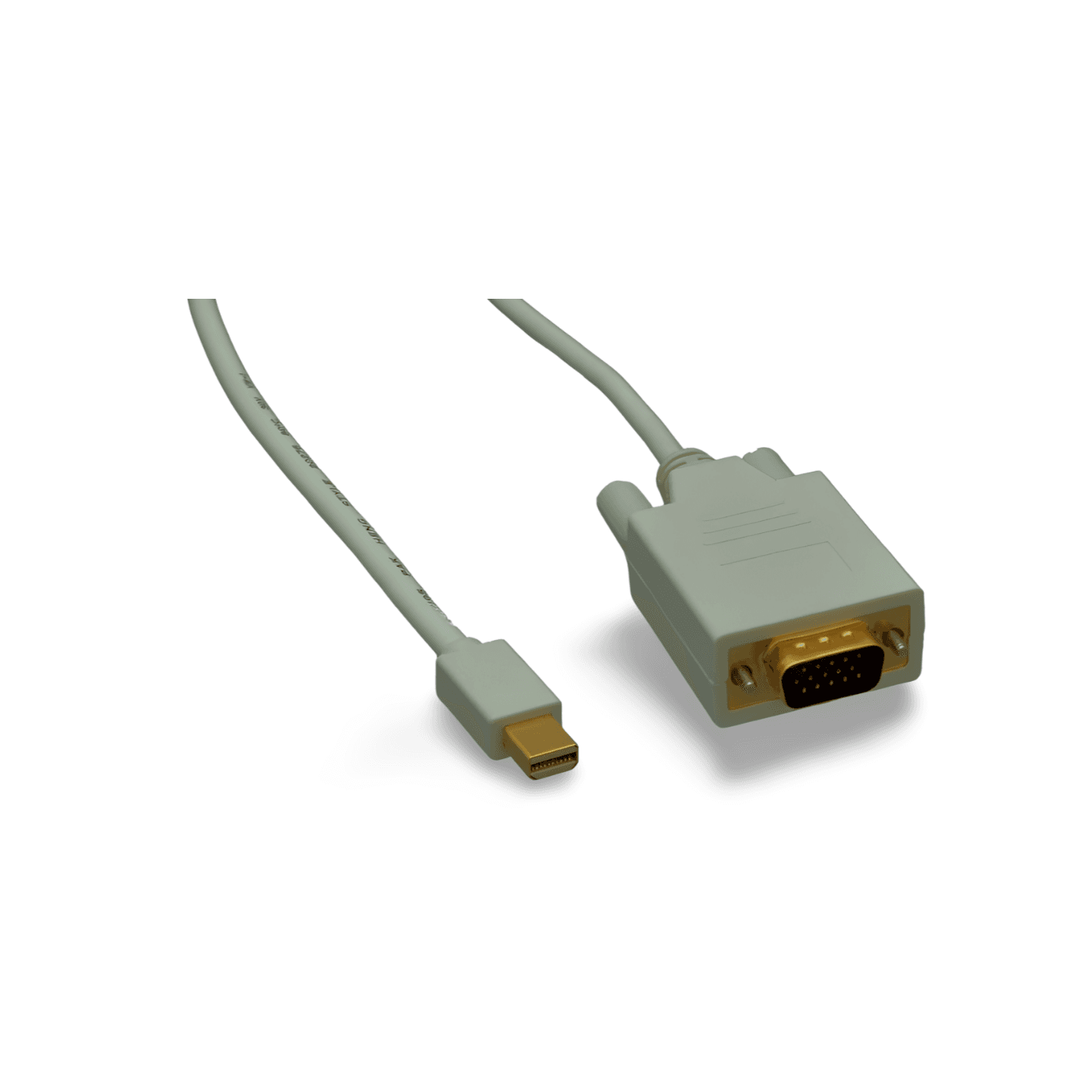 6ft Mini DisplayPort to VGA Cable white