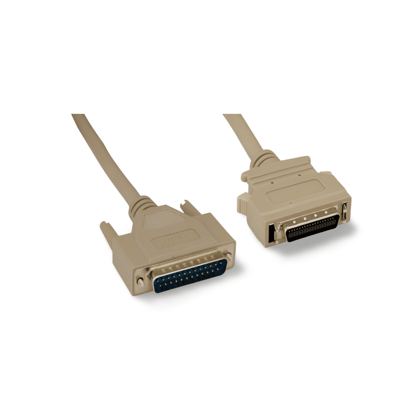 6ft Parallel Printer Cable IEEE 1284 A C DB25 Male to HPCN36 Male beige