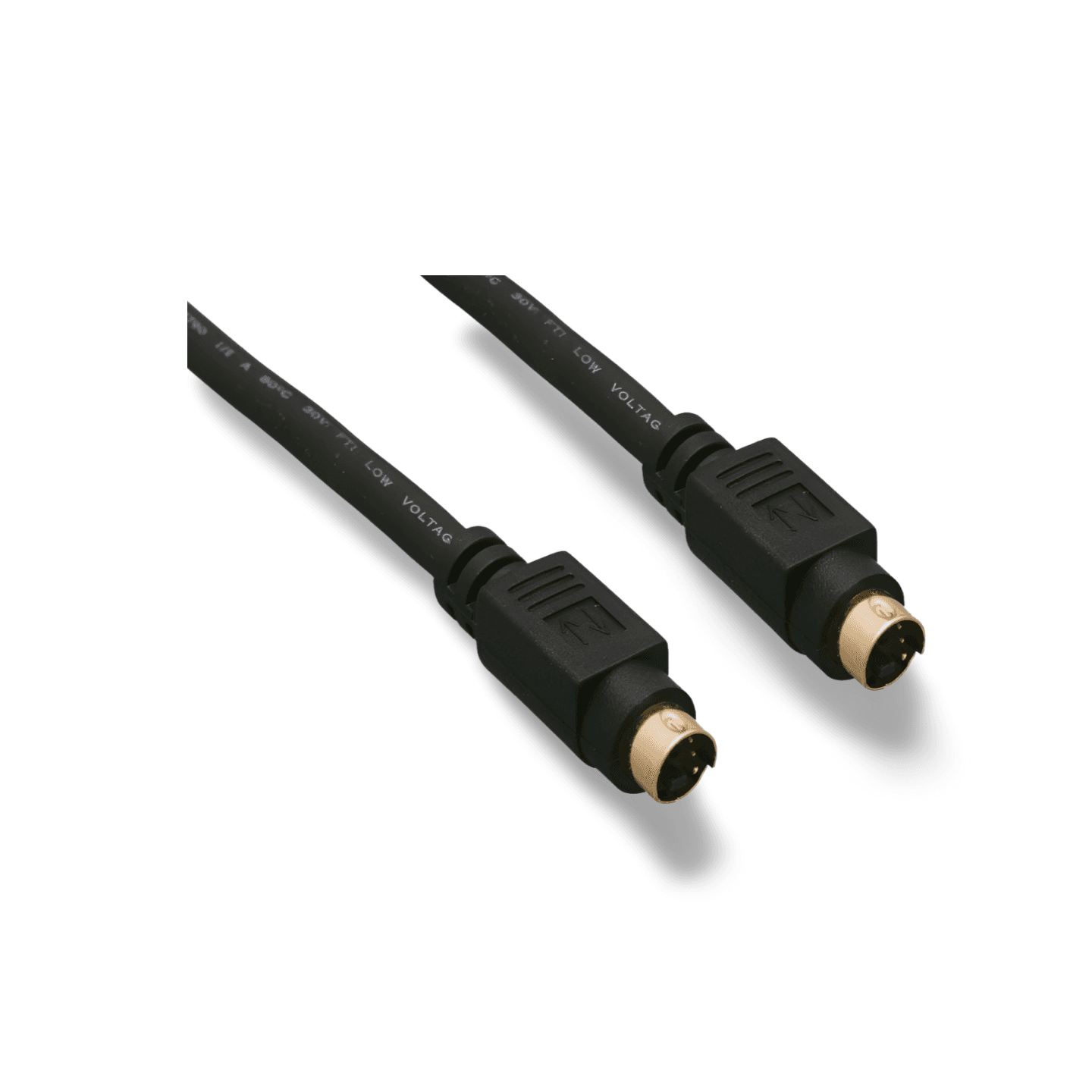 6ft S Video Cable 4 Pin Mini DIN Male to Male black