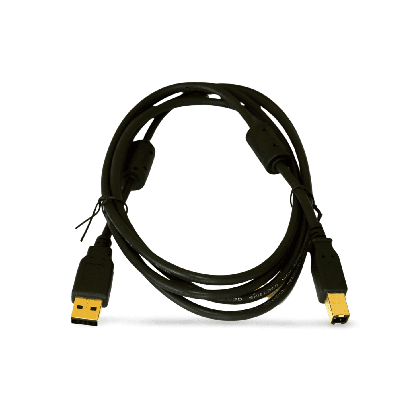 6ft USB 2.0 Cable Dual Ferrite Chokes Type A to Type B (U023 006) black