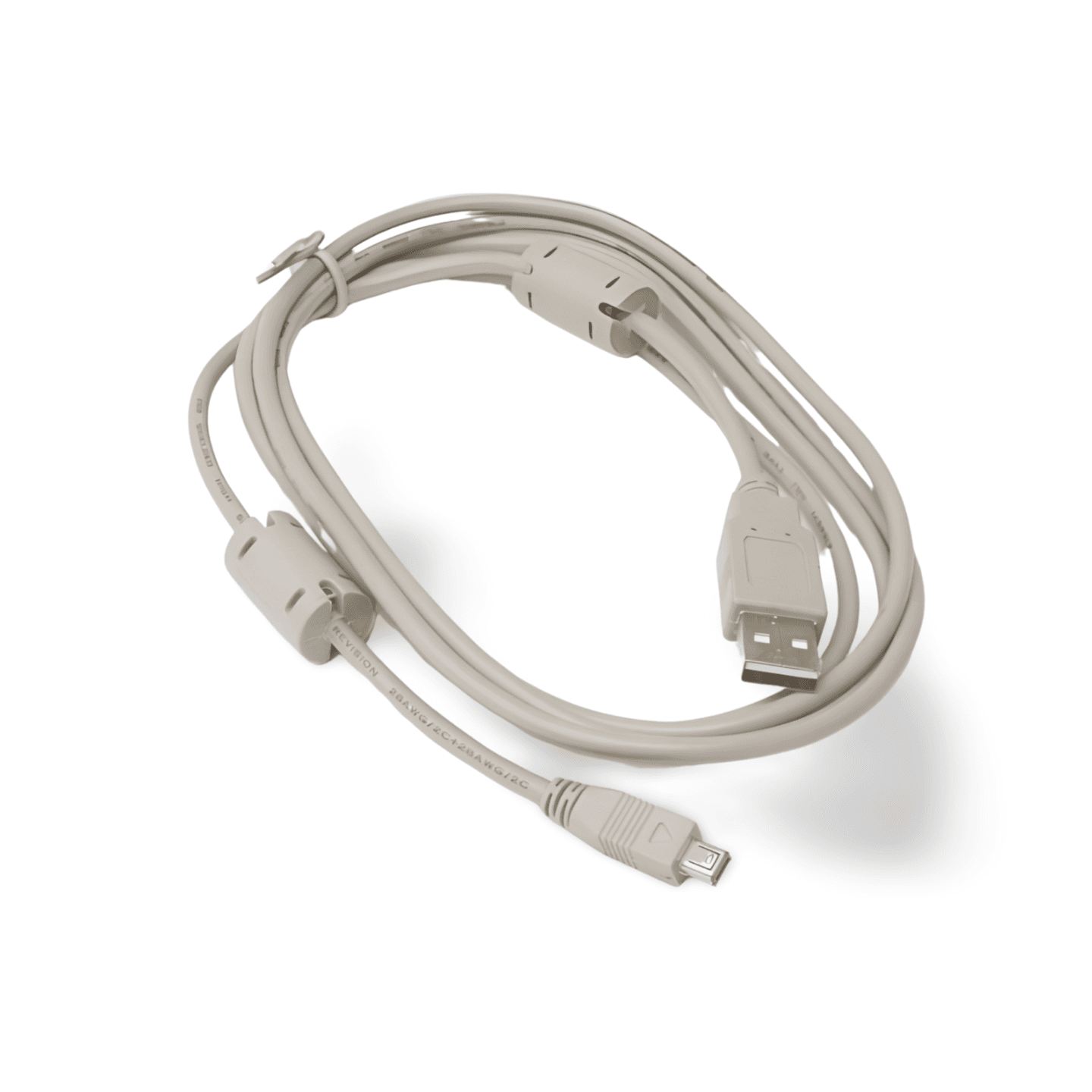 6ft USB Camera Cable Type A to B D10 beige
