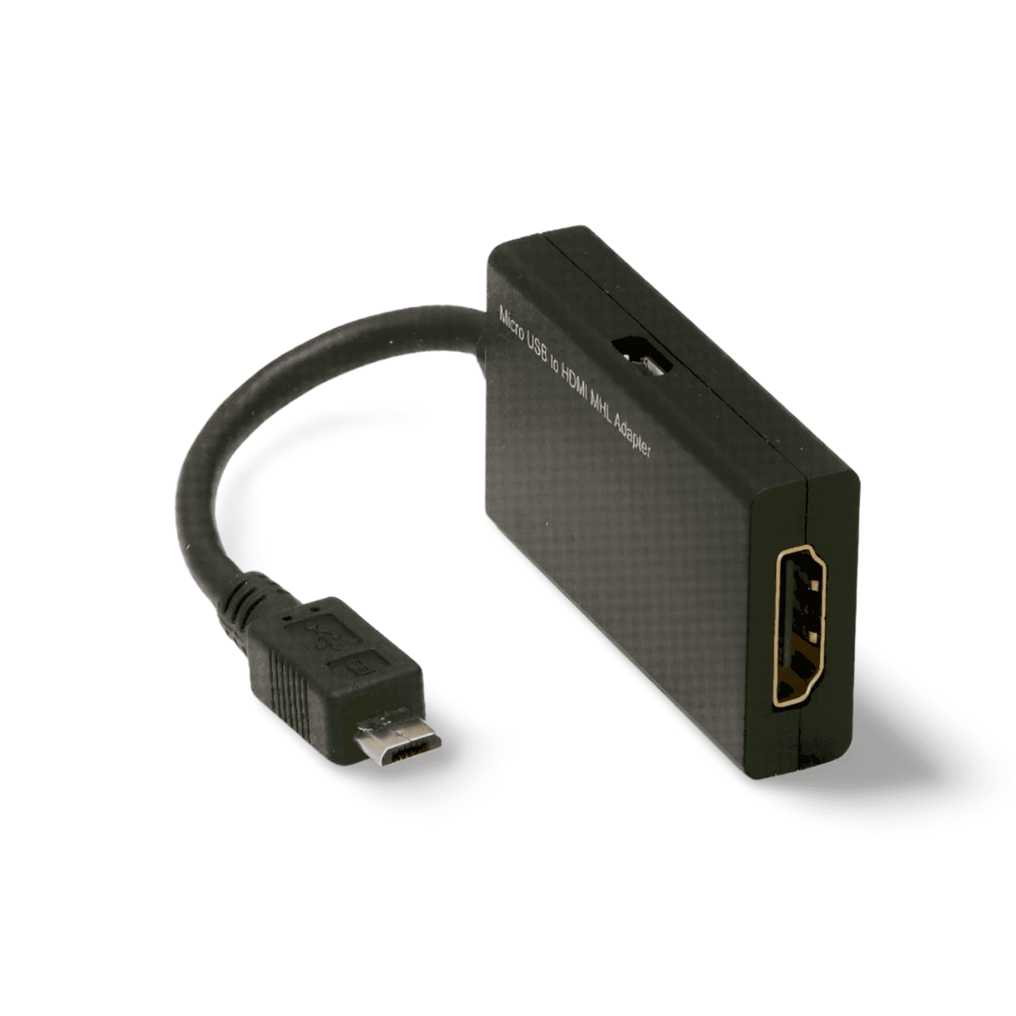 6in Micro USB Male To HDMI MHL Adapter black