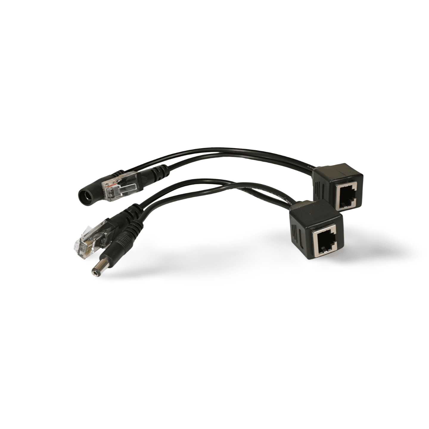 6in Power over Ethernet Passive PoE Adapter Injector Splitter Kit 5 12 24 48 Volt black