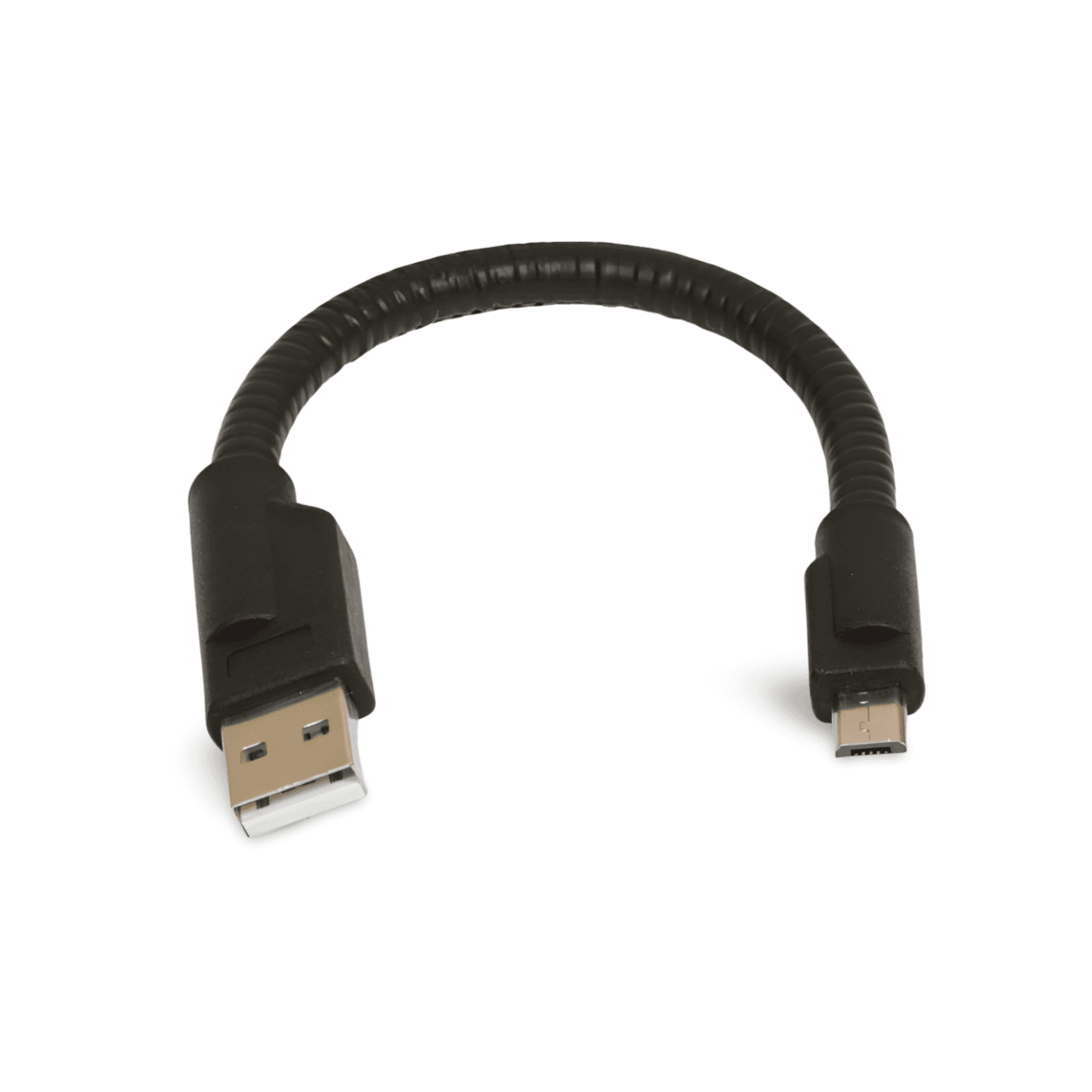 6in USB 2.0 Micro B Gooseneck Cable Flexible black