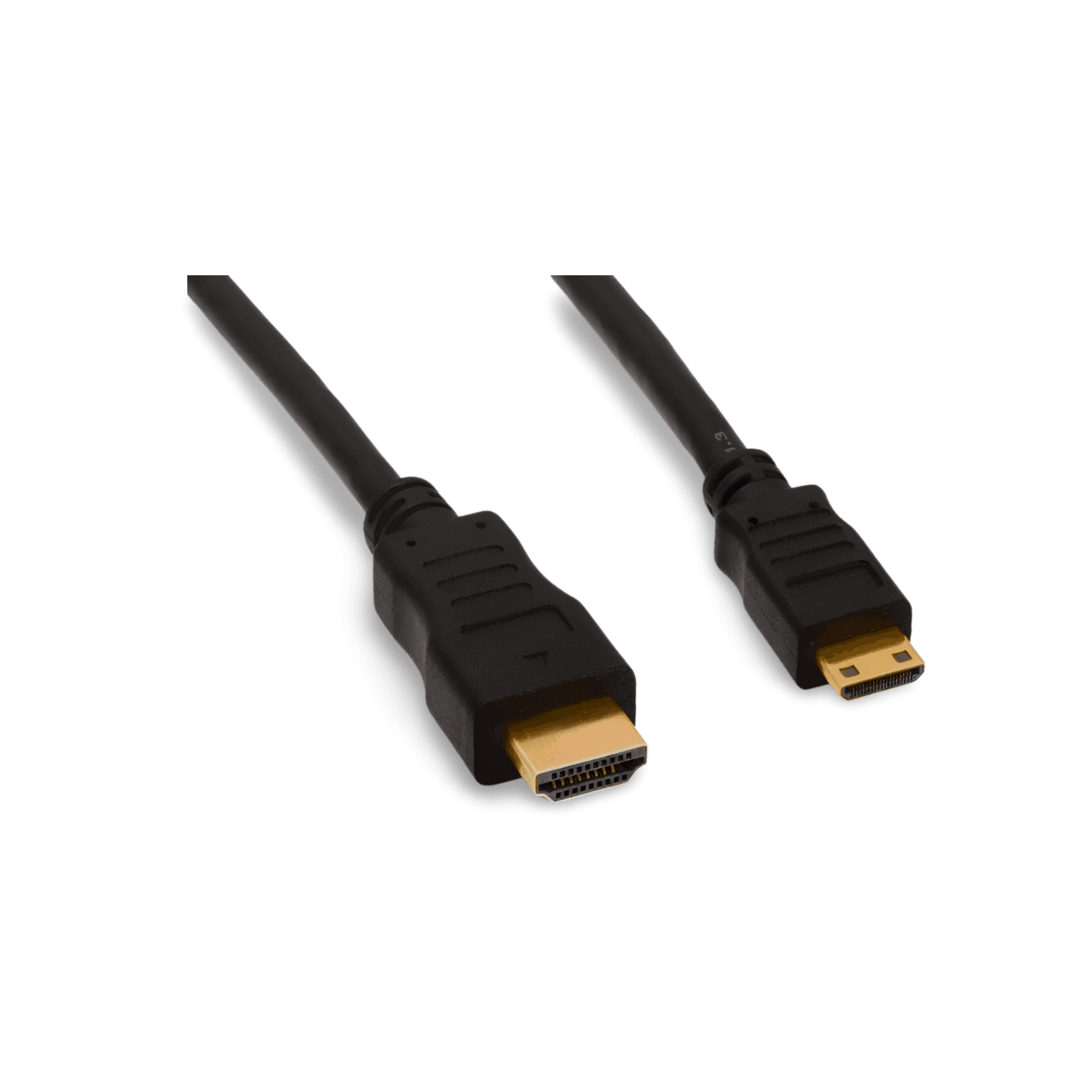 8in HDMI Type C Male to HDMI Type A Male Adapter Cable black