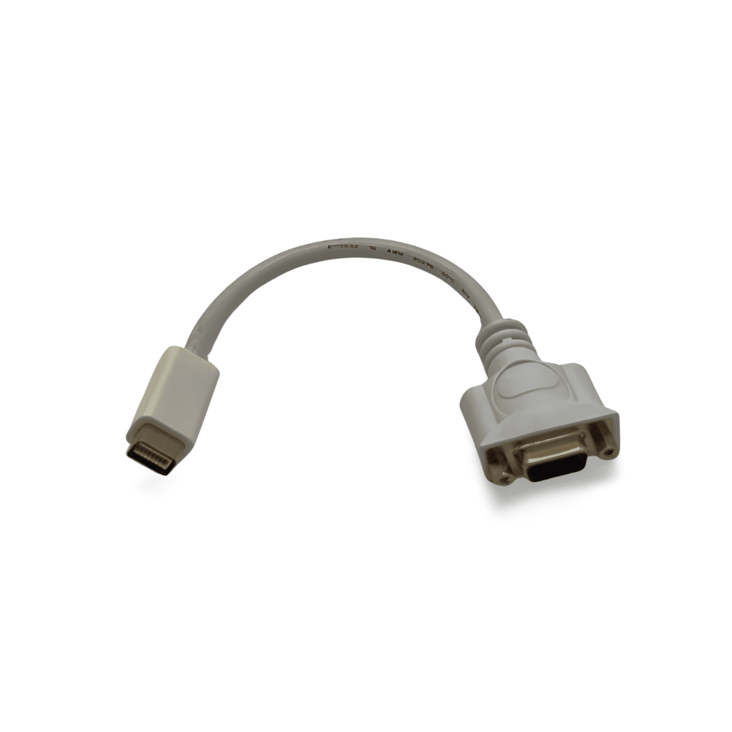 8in Mini DVI to VGA Female Adapter HD15 Female white