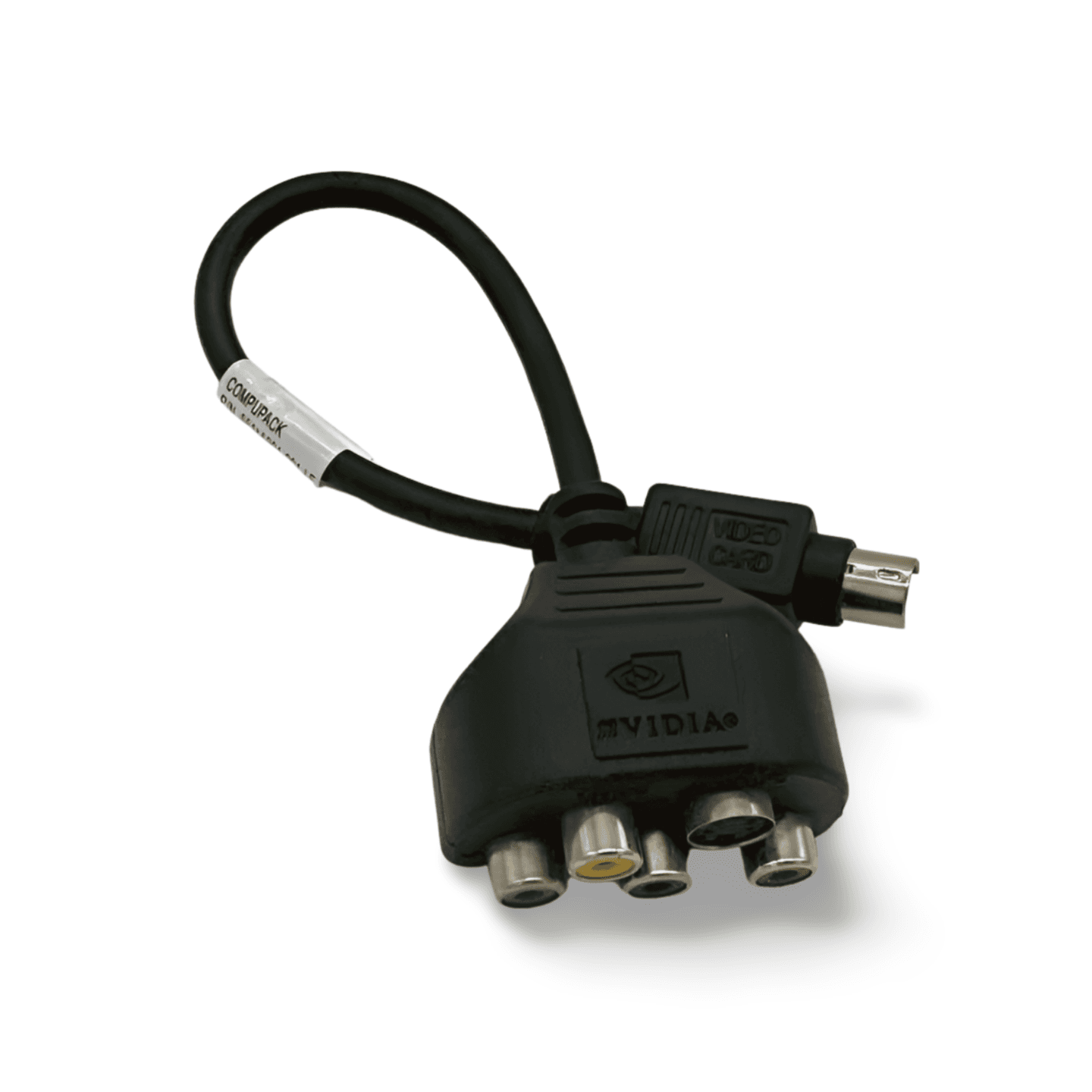 8in Nvidia 9pin Video In Video Out VIVO to Component Composite S Video Adapter black