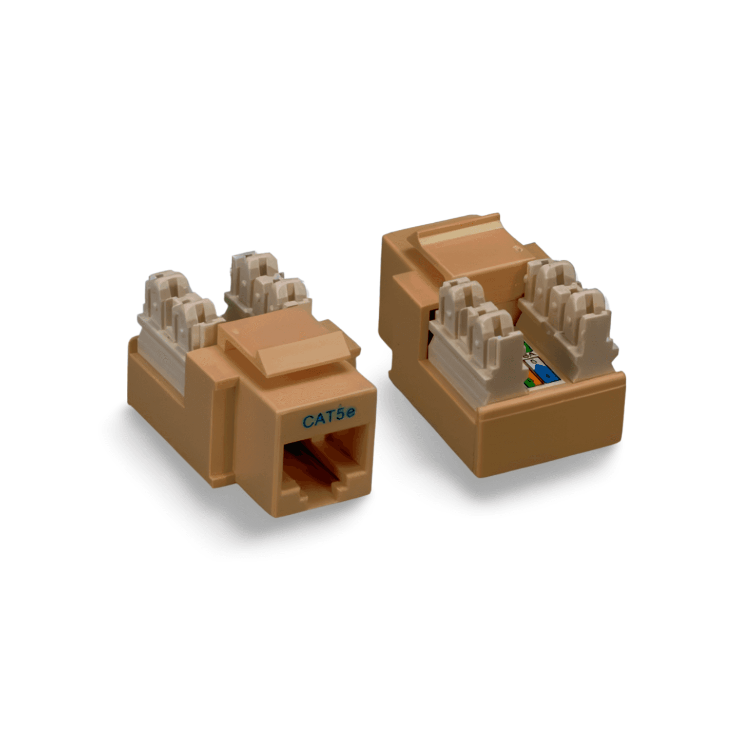 Cat5e Keystone RJ45 Jack Punch Down ivory