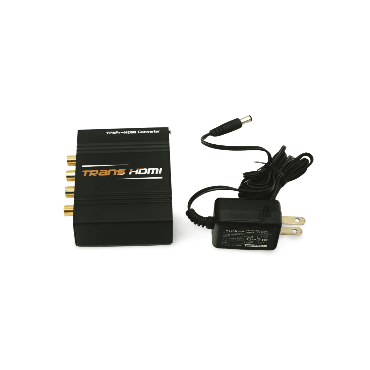 Component to HDMI Scan Converter YPbPr HDMI black