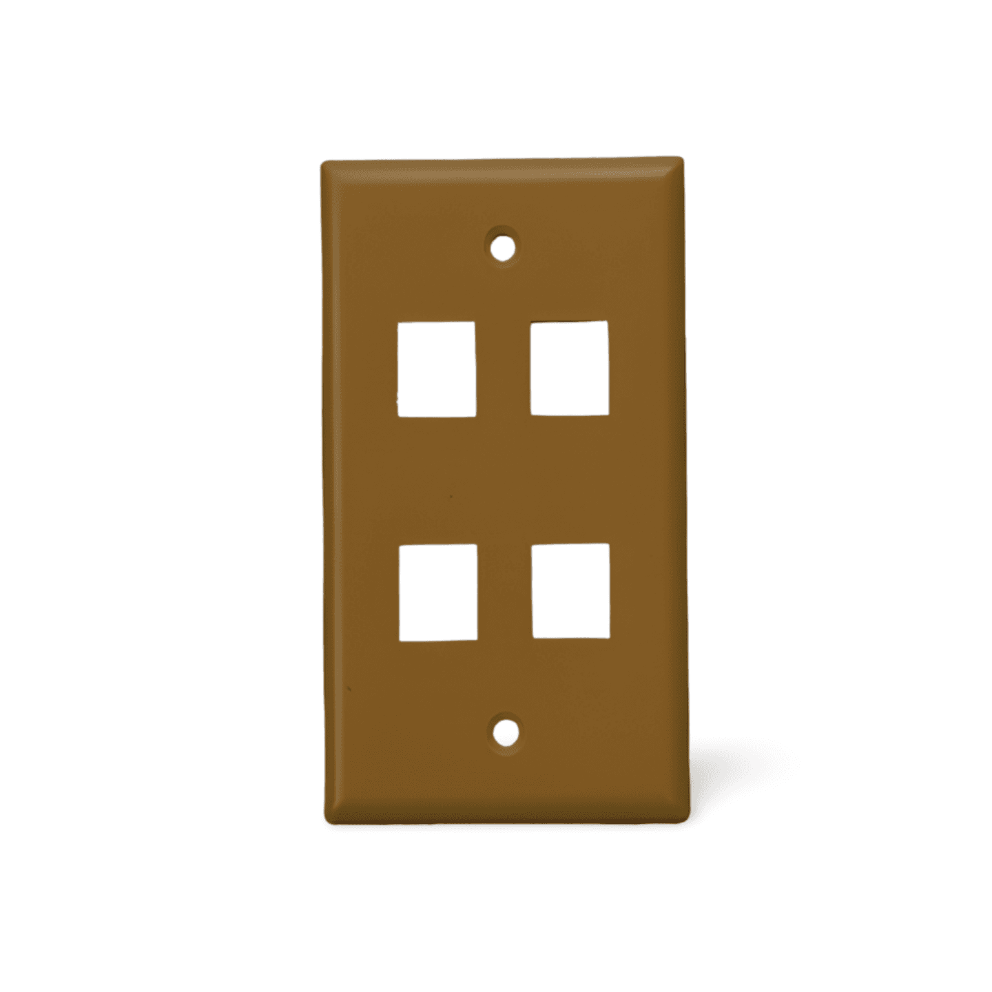 Keystone Wall Plate 4 Hole ivory