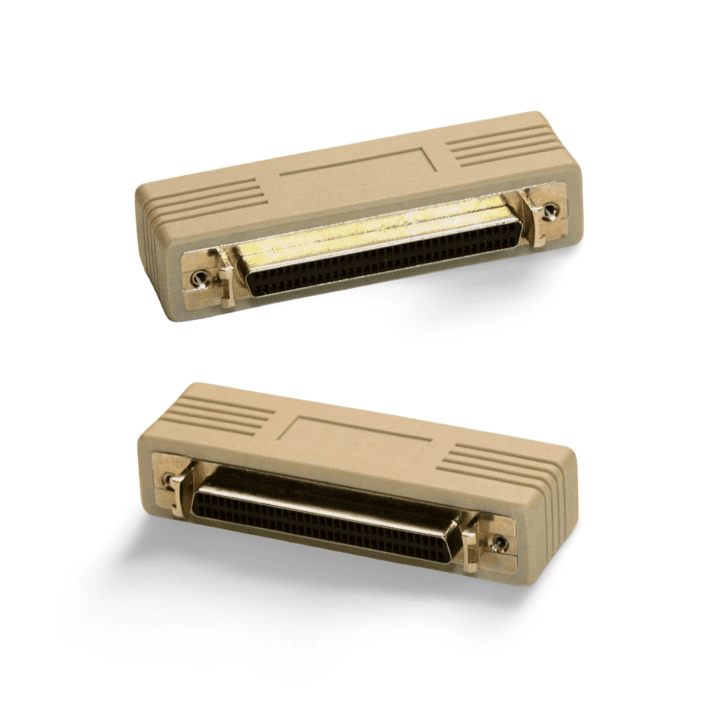 SCSI HPDB68 68 Pin Female to Female Coupler Adapter Gender Changer External beige