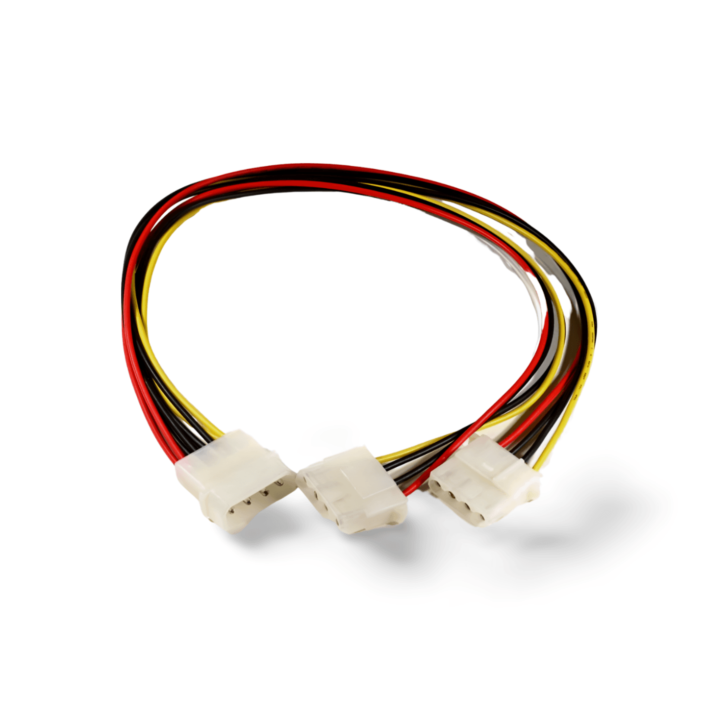 1 2ft Power Cable Y 5.25 to 2 5.25 silver