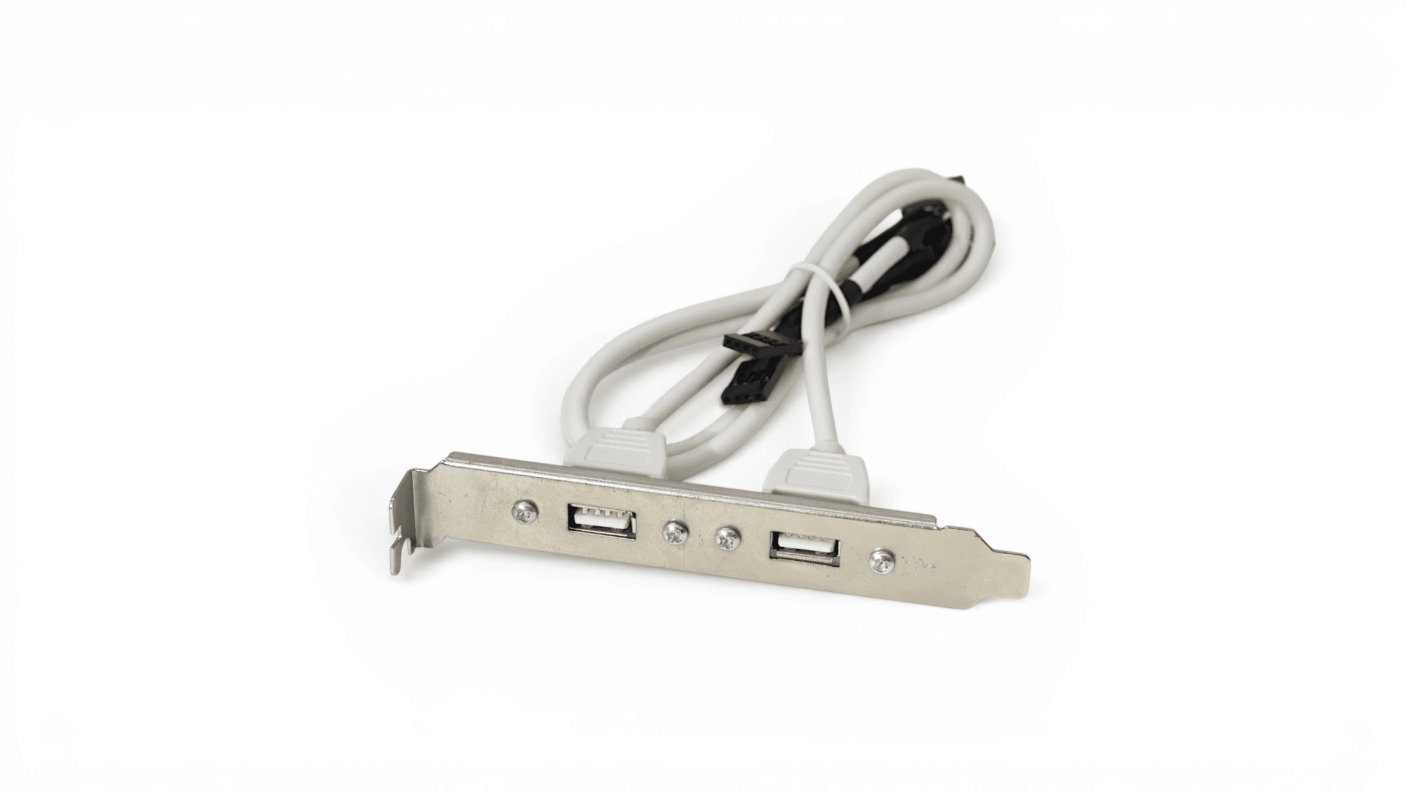 1.3ft USB Dual Port to Mainboard Port 2x5 - White