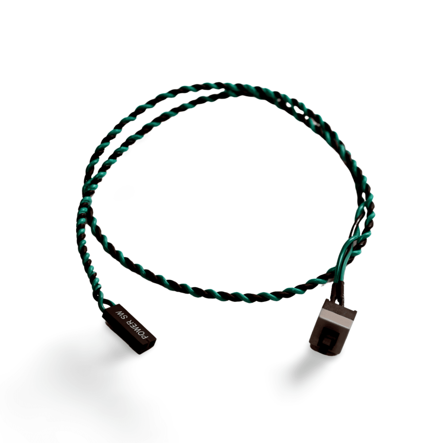1 4ft ATX Power Switch Case 2 Wire green