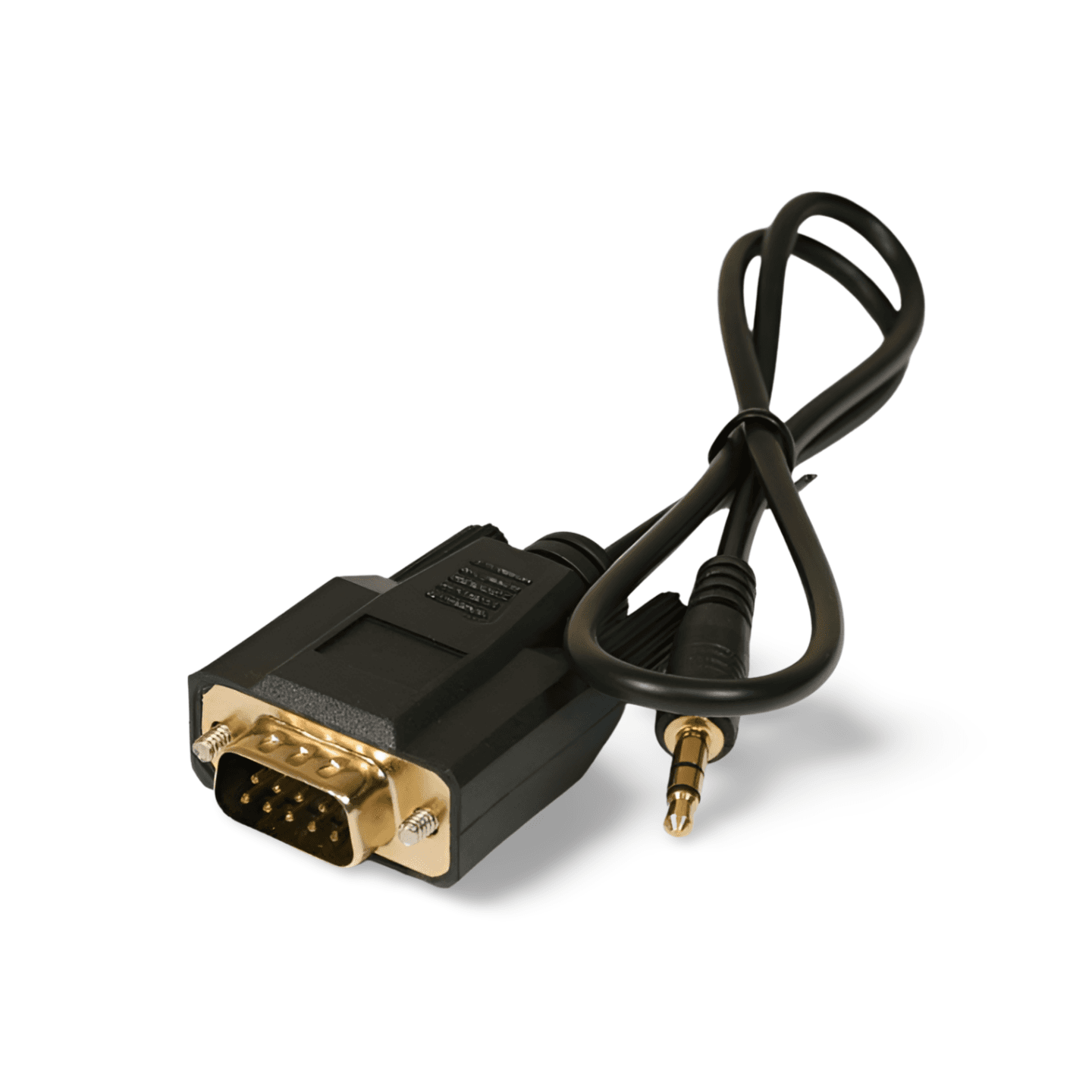 1.5ft DB9 Male to 3.5mm 28 AWG - Black