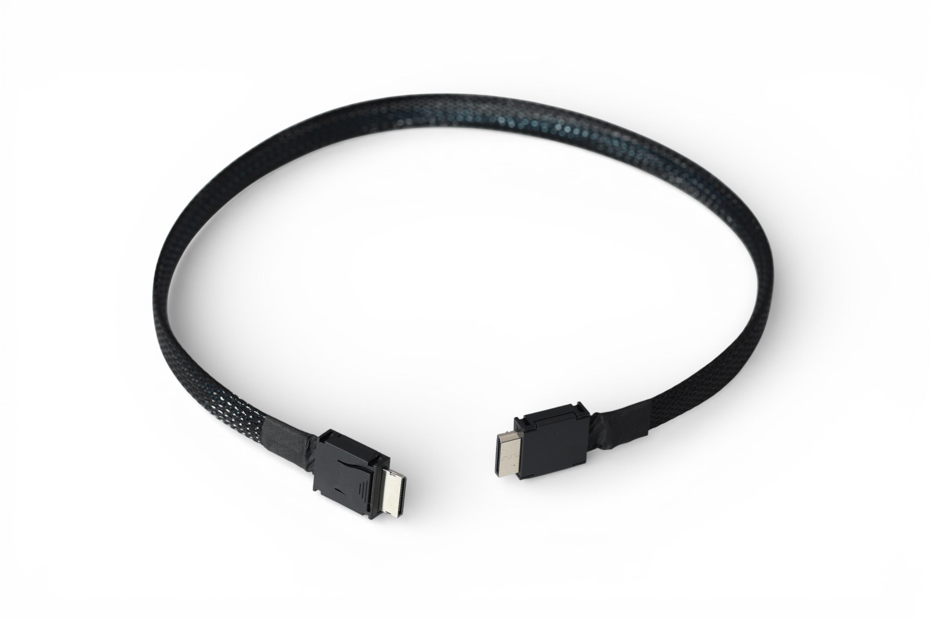 1.67ft OcuLink Cable High Speed PCIe External Cable eGPU SSD Server Connectivity - Black