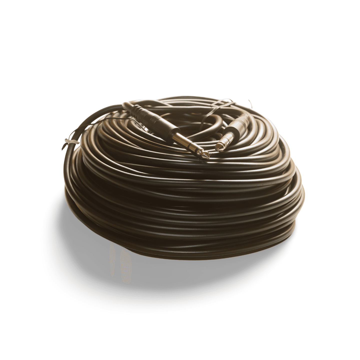 100ft 6.3mm Stereo Plug Plug Male to Male TRS 1/4 black