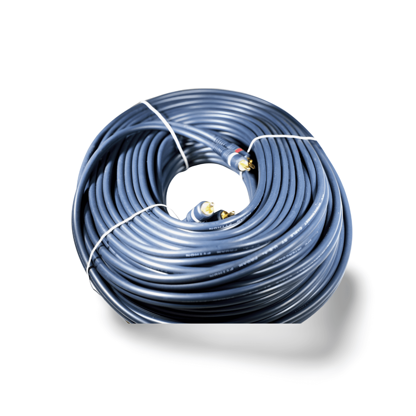 100ft Dual Audio Cable RCA Male to RCA Male Shielded blue