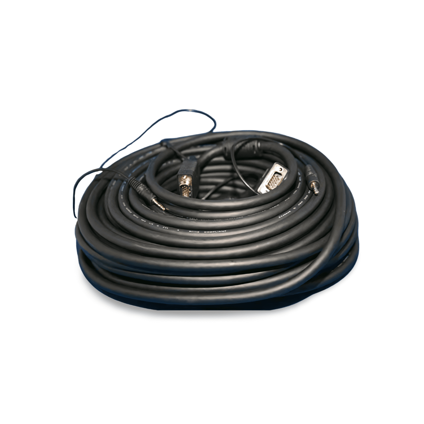 100ft SVGA with Audio Cable Monitor Male to Male black