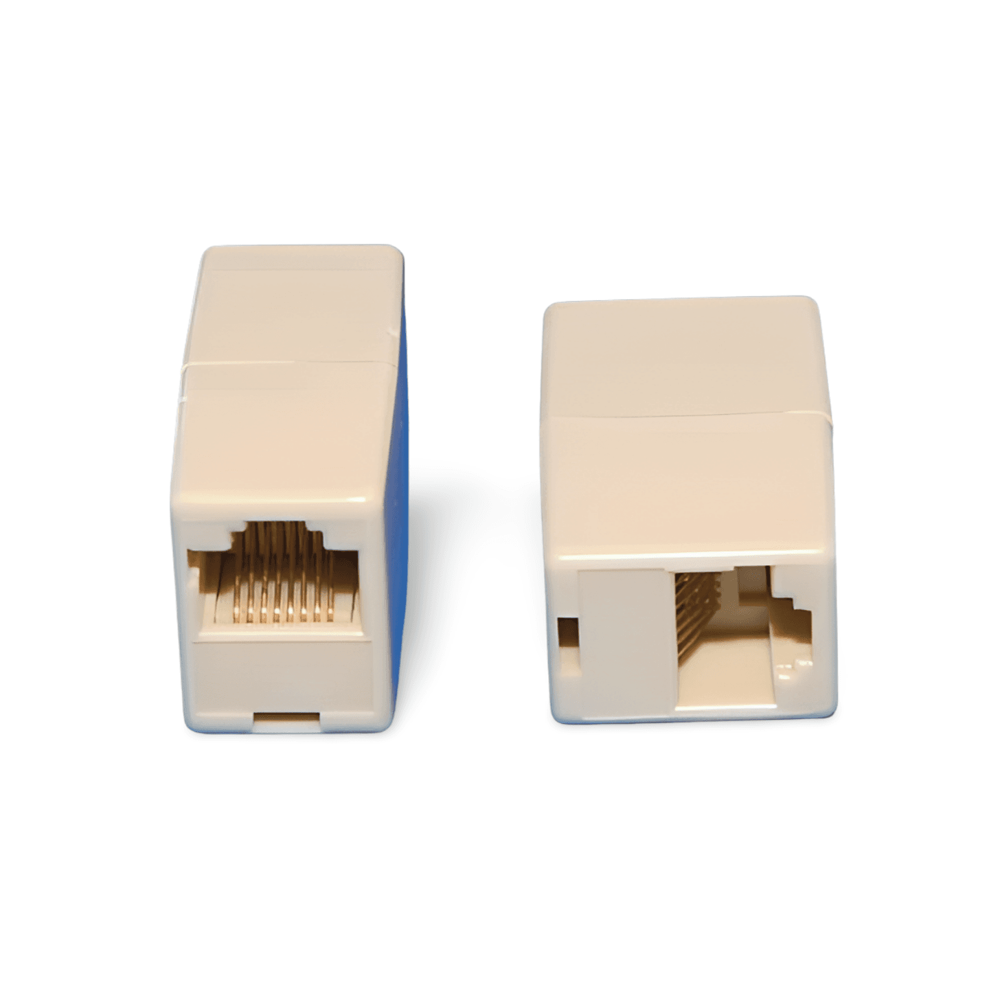 10BaseT Female to Female Coupler RJ45 Adapter beige