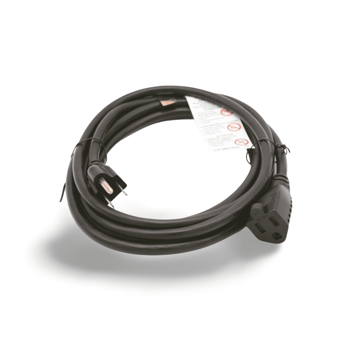 10ft 16 AWG Heavy Duty AC Power Extension Cord UL Approved - Black