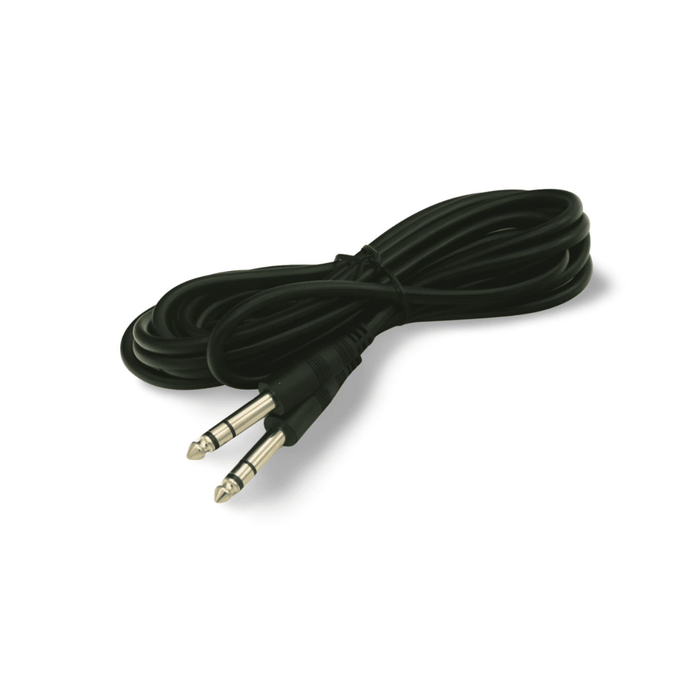 10ft 6.3mm Stereo Plug Plug Male to Male TRS 1/4 black