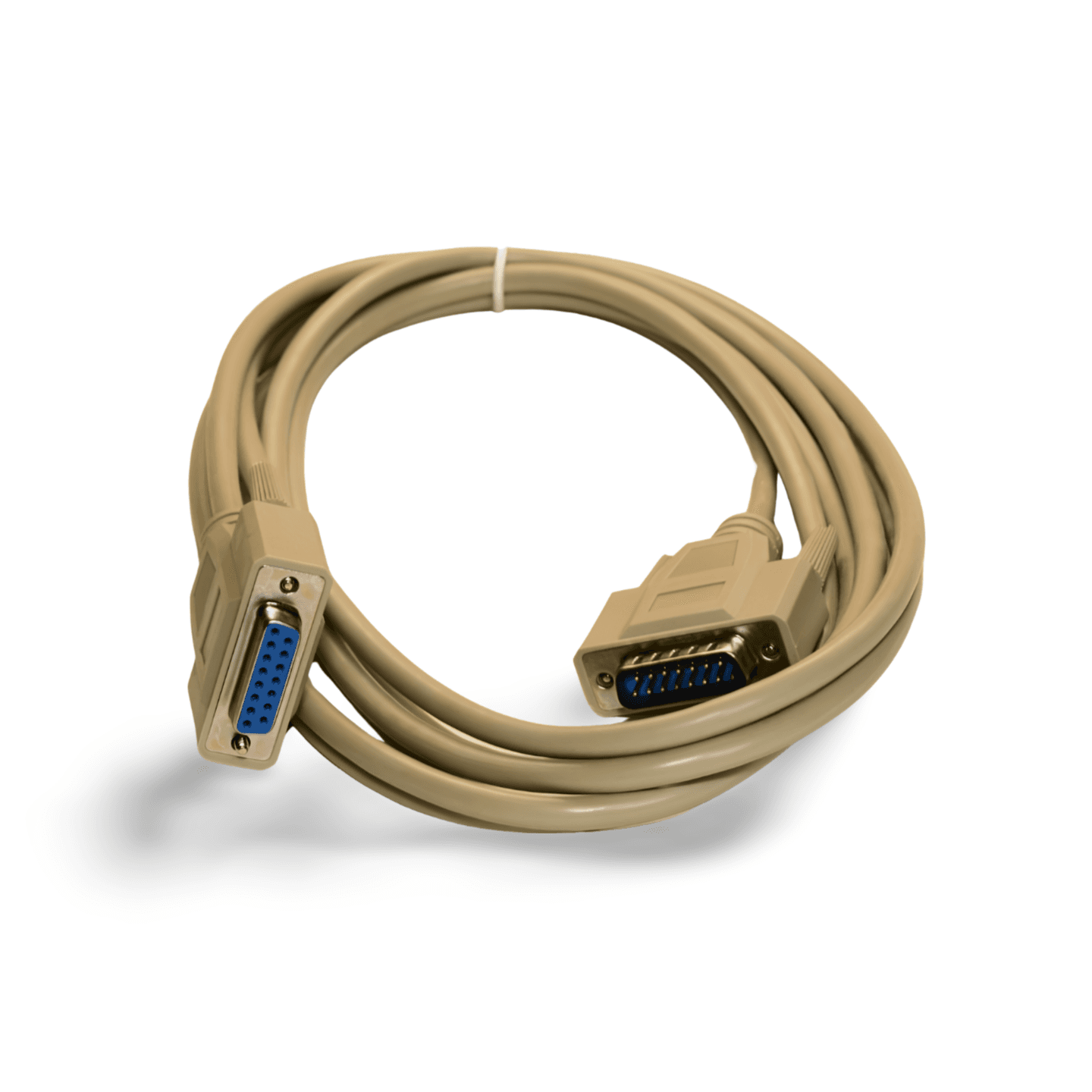 10ft DB15 Extension Cable DB15 Male to DB15 Female beige