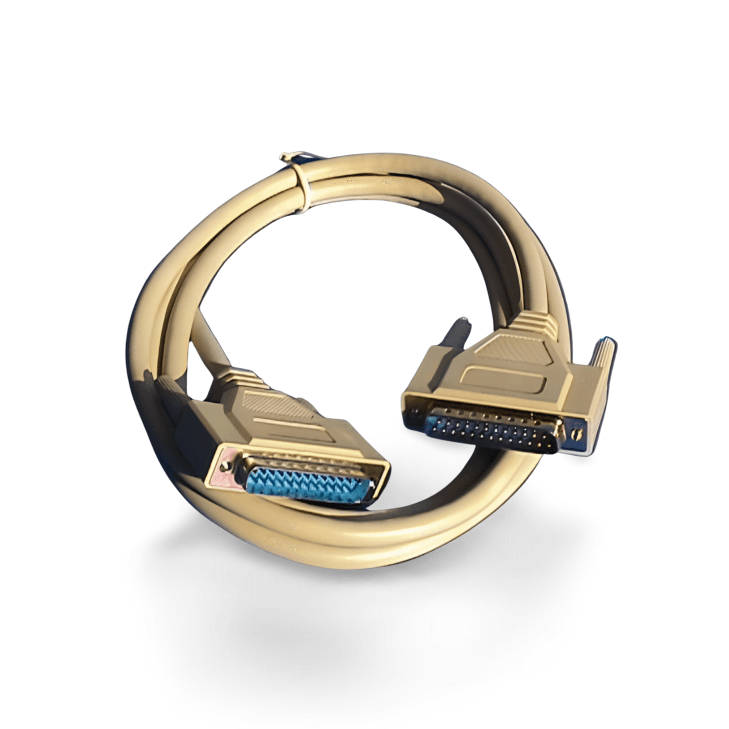 10ft DB25 Male to DB25 Male Cable beige