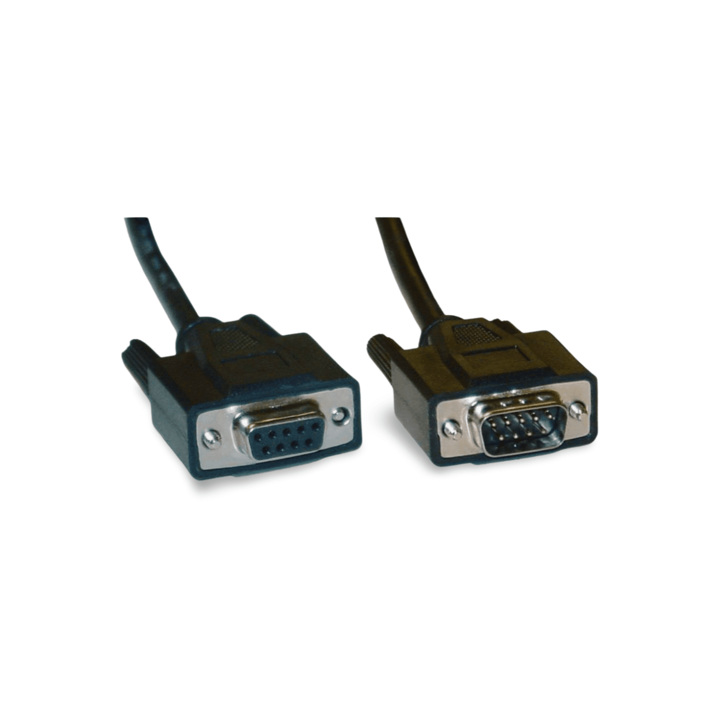 10ft DB9 Male to DB9 Female Serial Cable Extension black