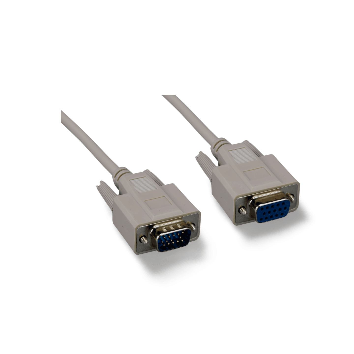 10ft Extension Monitor Cable VGA HD15 Male to Female beige