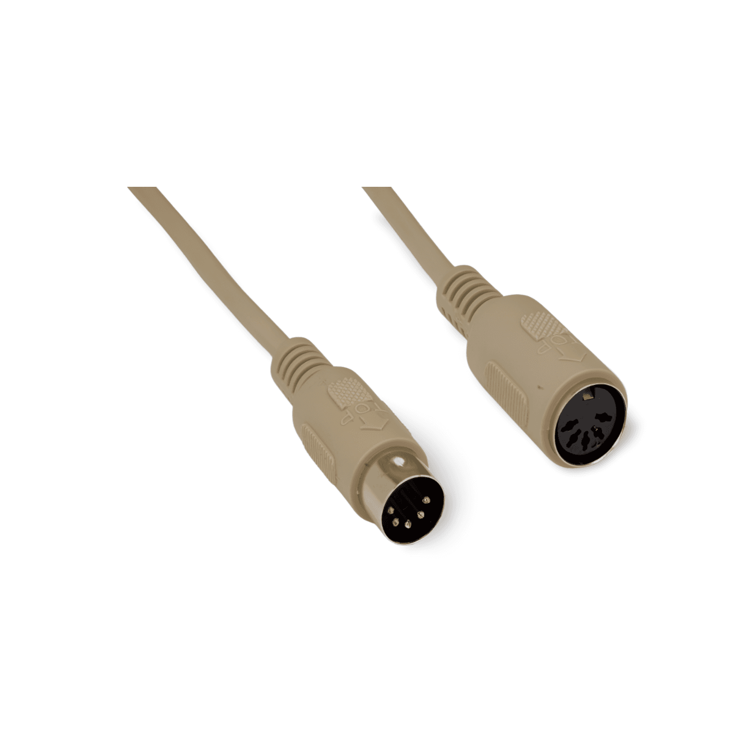10ft Keyboard Extension Cable DIN 5 Male to Female beige
